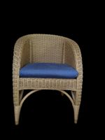 5 Elegante Rattansessel mit Sitzkissen