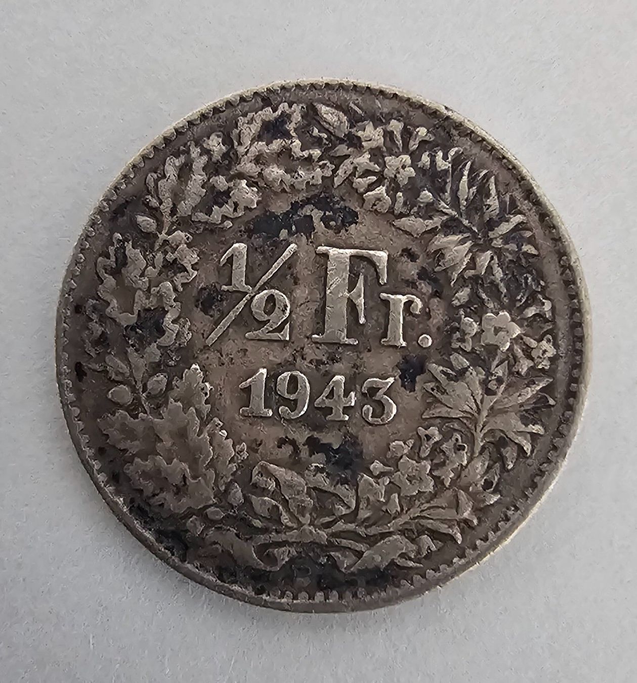 Tutti le monete: 1 Pièce 50 CTS 1943 – Usato da Cortaillod venduto da Titus130