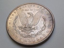 🇺🇸  USA Morgan Dollar 1880 S AU Patina silver 26.7g .900