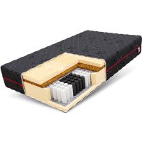 Matratze 80x200 DARK - Kokos Jacquard-Bezug - H3 - 24cm