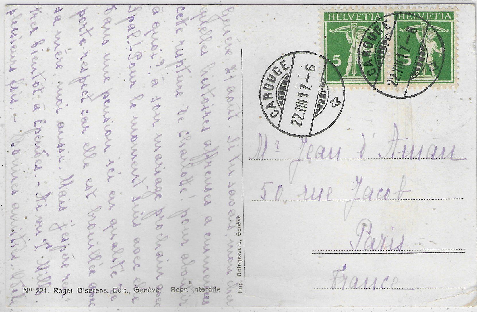 Cartoline postali: Geneve - Cathedrale de St. Pierre – Usato da Ettingen venduto da Kartenplanet 1