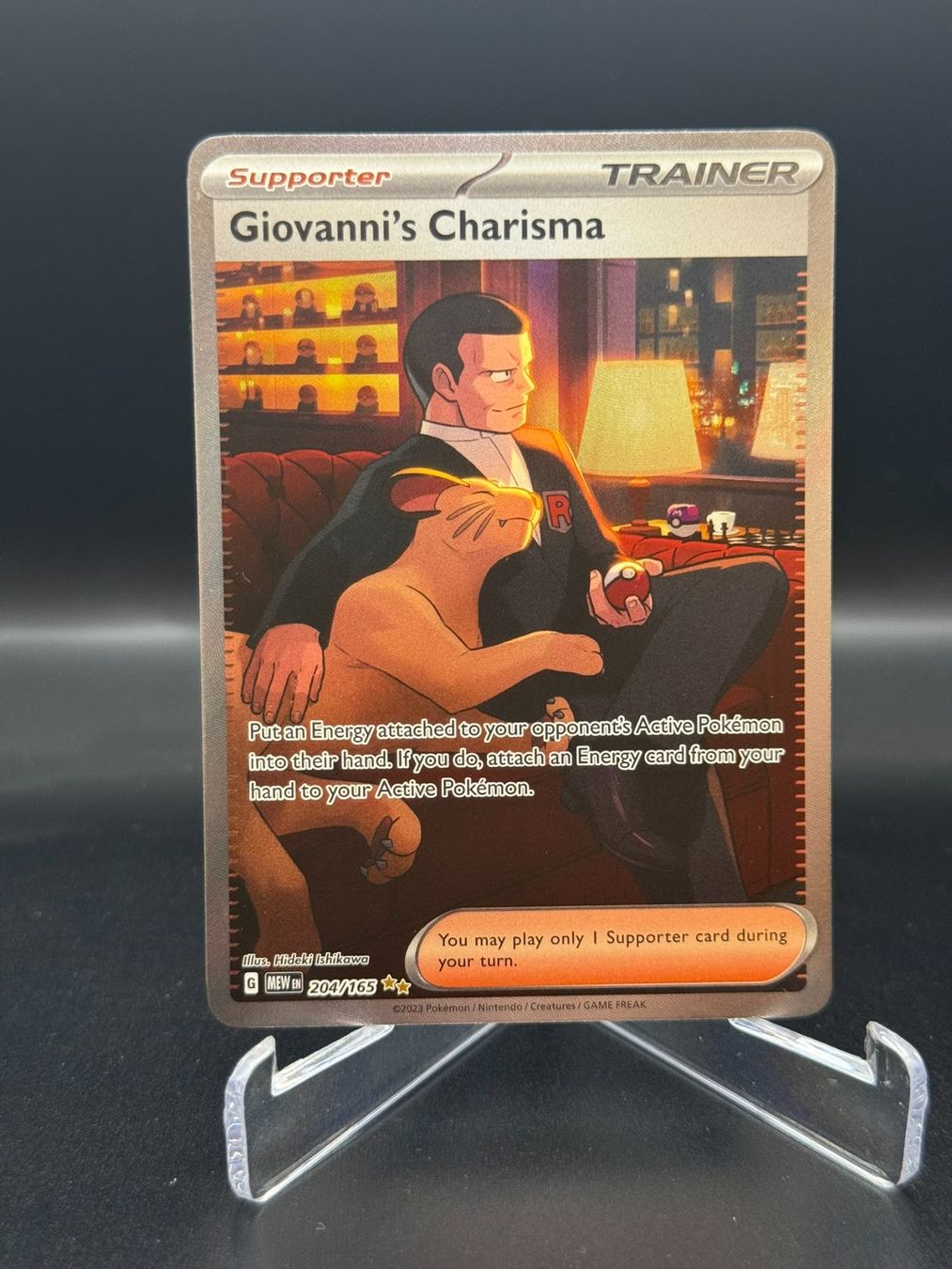 Pokémon Carte collezionabili: Giovanni's Charisma (MEW 204) – Usato da Birmensdorf ZH venduto da SnorlaxMail