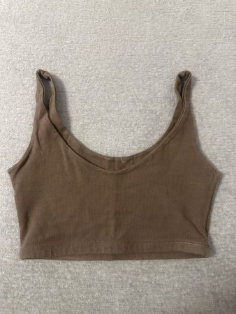 Braunes Crop Top von Brandy Melville - Grösse: OneSize