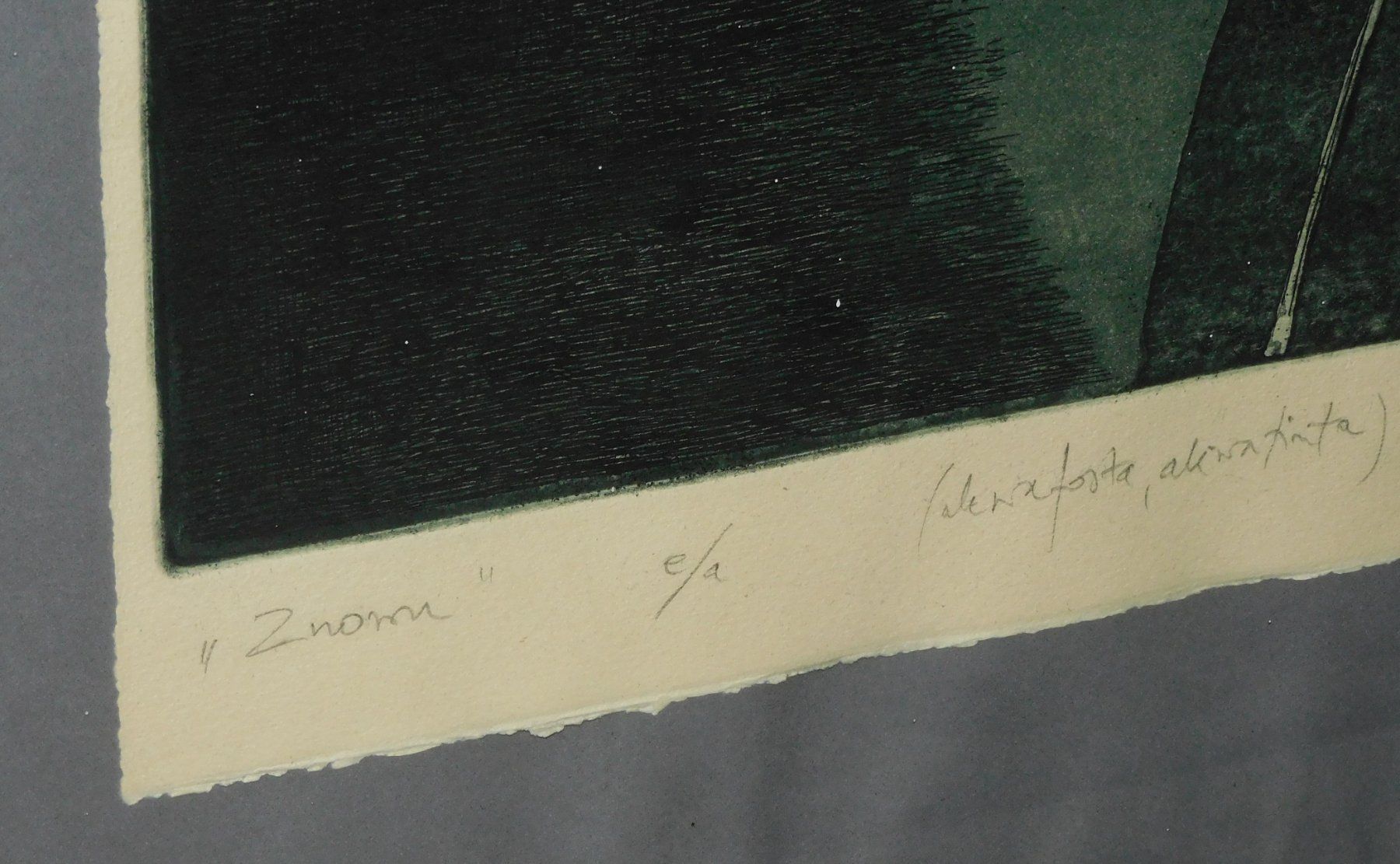 Grafica & Litografie: Lithografie abstrakte handsignierte handbemalte Lithografie – Usato da Sursee venduto da 76 4