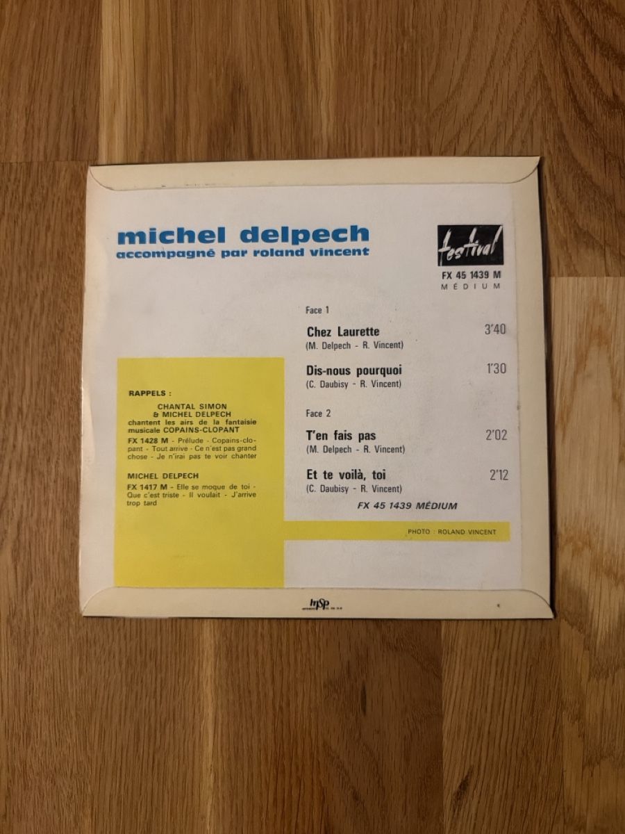 Vinyles: 45t Michel Delpech – Neuf avec emballage d'origine à Brügg BE par traindenuit 1