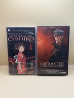 Lot VHS Studio Ghibli Chihiro + Corto Maltese