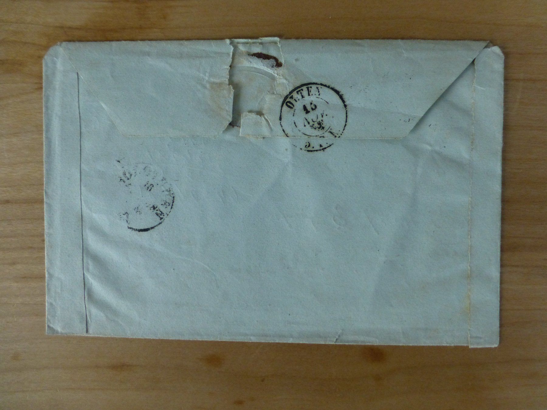 Tous les timbres: Kestenholz, Brief nach Solothurn ?? ca. 1850 – D'occasion à Bettlach par 1saurer 3