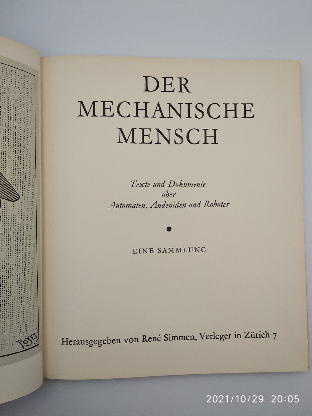 Libri: DER MECHANISCHE MENSCH + BEIGABE – Usato da Goldach venduto da Gaip 2