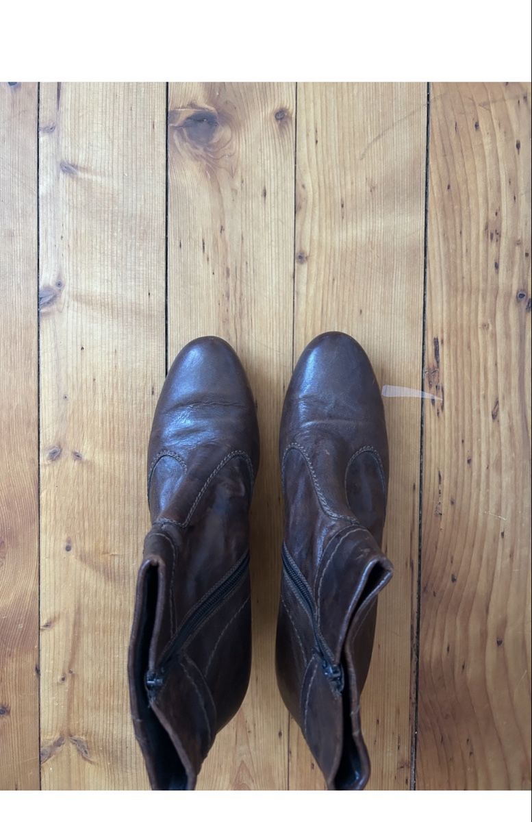 Paul Green Scarpe da donna: braune Leder-Stiefeletten – Usato da Bern venduto da ann_v6v2 2