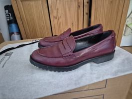 Loafer Gr. 40 - Mokassins Burgundy (weinrot)