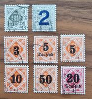 🇩🇪Briefmarken Porto-Dienst-Sache 8 Stk. guter Zustand
