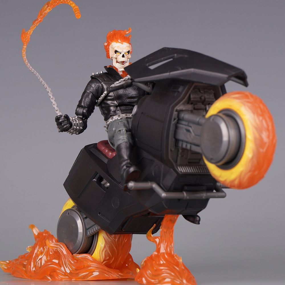 Marvel Statuette: Ghost Rider figure with hell motercycle - Marvel Legends – Nuovo (secondo la descrizione) da Glattbrugg venduto da har_jgc7 5