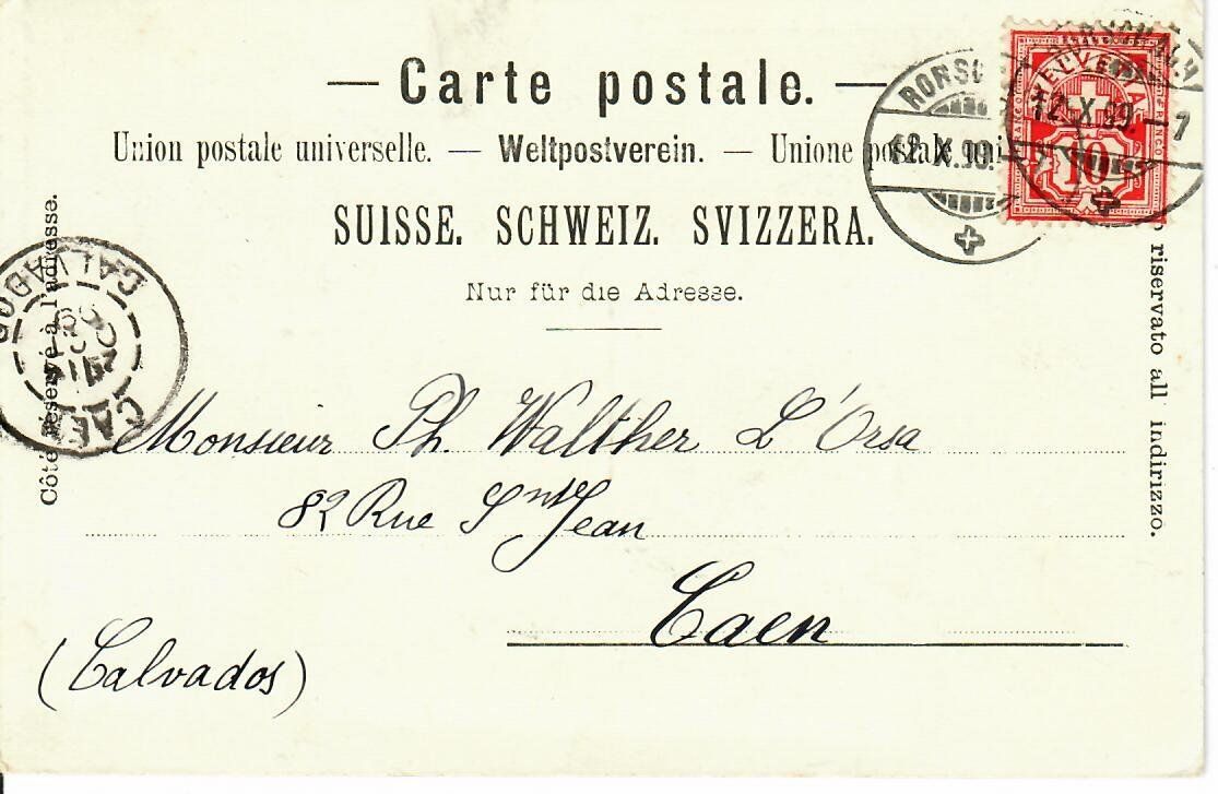 Cartoline postali: Celerina 1899 – Usato da Hochdorf venduto da Ziegel-16 1