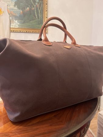 JUMP, Wikend Reisetasche,braun mit Kartenmuster InnenTop