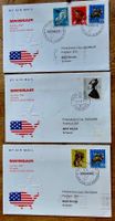 SWISSAIR 3 Briefe 20 years across North Atlantic 1967 1967