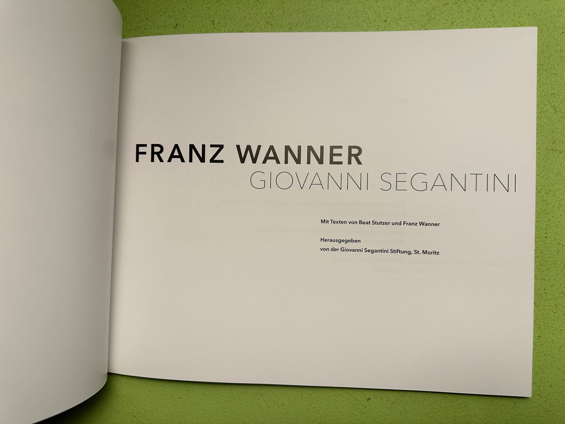 Libri: Franz Wanner: Giovanni Segantini. – Usato da Zürich venduto da allp 1