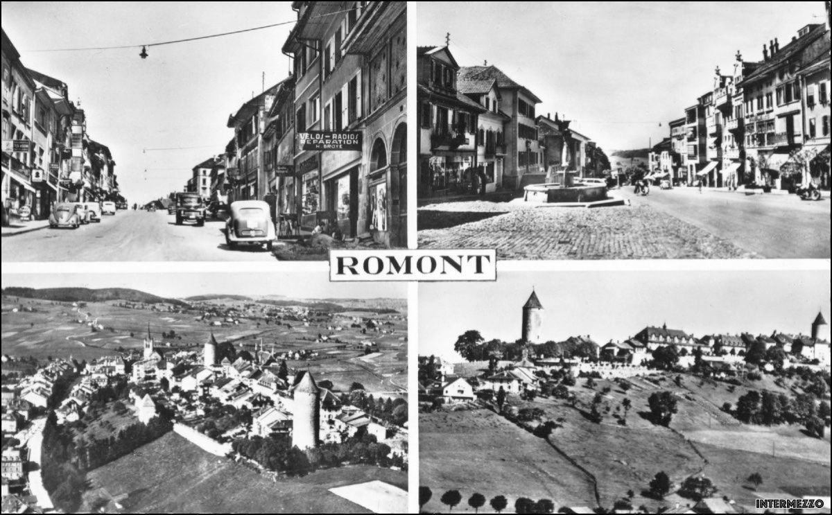 Ansichtskarten: Romont FR // Village Oldtimer Dorf – Gebraucht aus Basel von intermezzo12