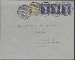 1912 Brief GUGGISBERG o 12.12.12 Schnapszahl Mischfr. ab 1.-