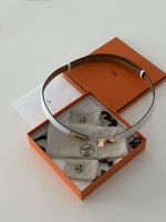 Hermès Kelly  Gürtel Damen  Weiss Leder  guter Zustand