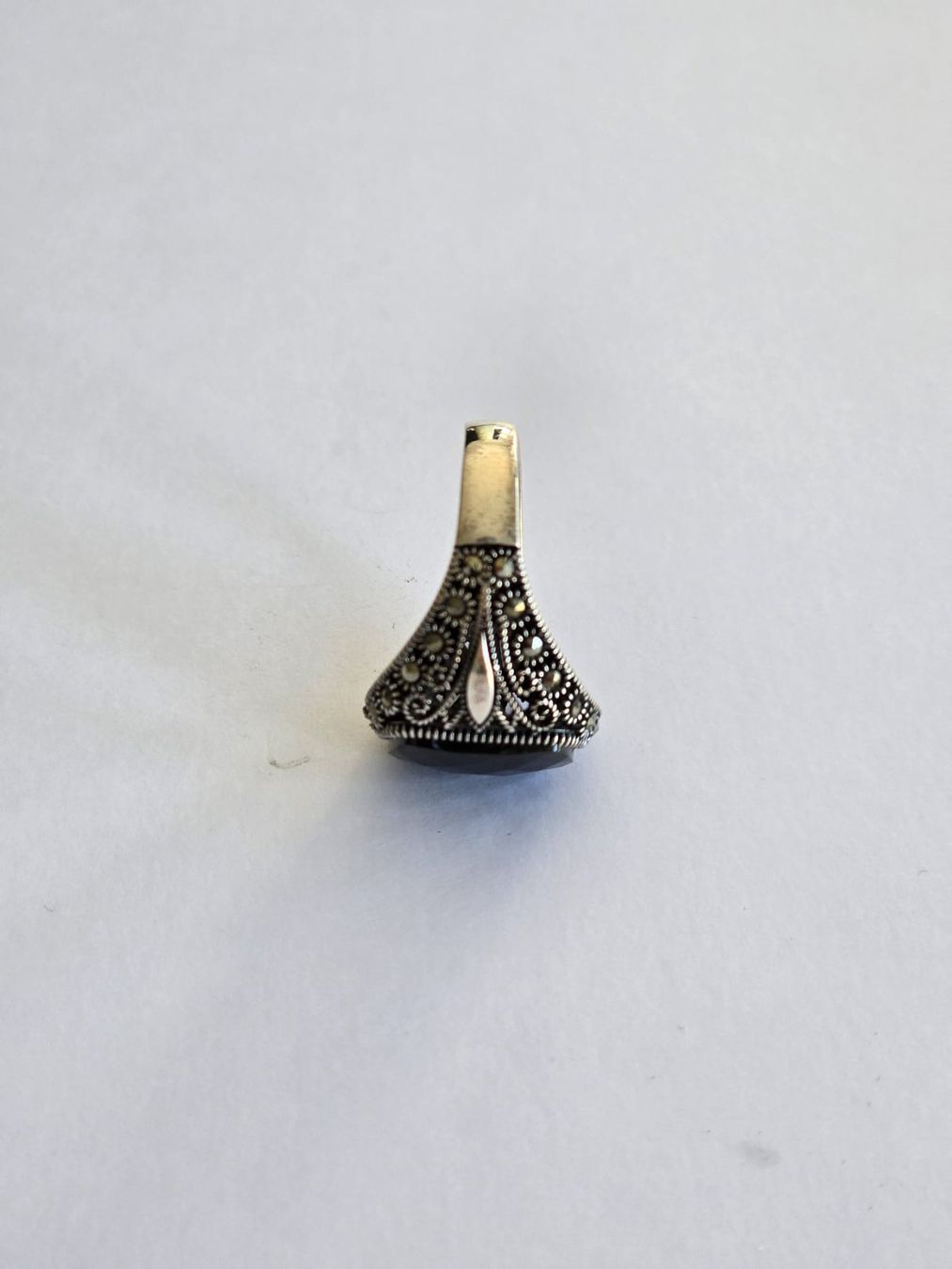 Onyx Ringe: Bague en argent, Onyx, taille 61 – Neu und originalverpackt aus Neuchâtel von NIDAVELIR 2
