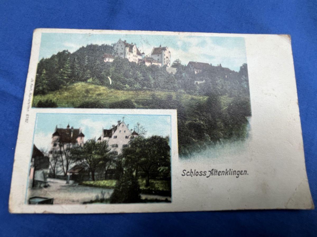 Cartoline postali: AK Schloss Altenklingen 1923 – Usato da Romanshorn venduto da Apfelschuss