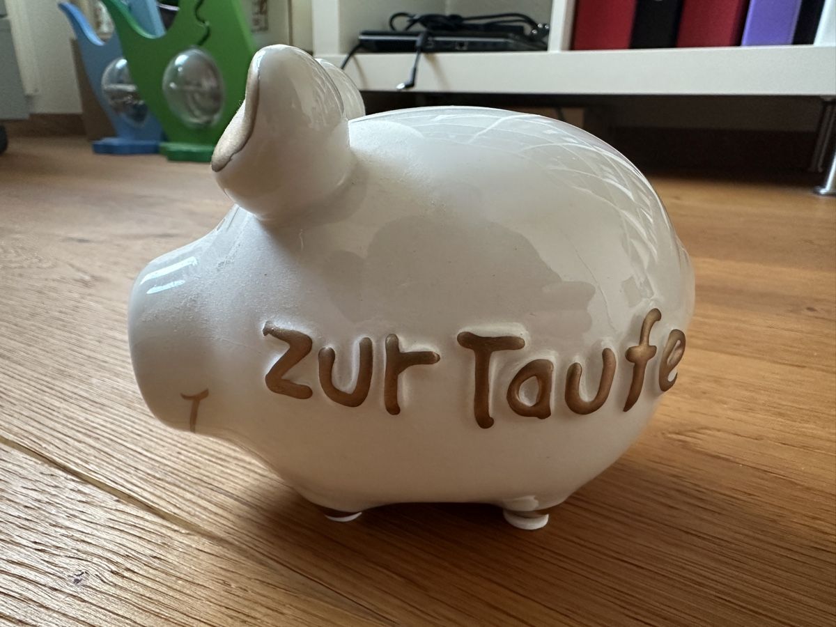 Salvadanai: Sparschwein "Zur Taufe" – Nuovo (secondo la descrizione) da Zunzgen venduto da Blueberry87
