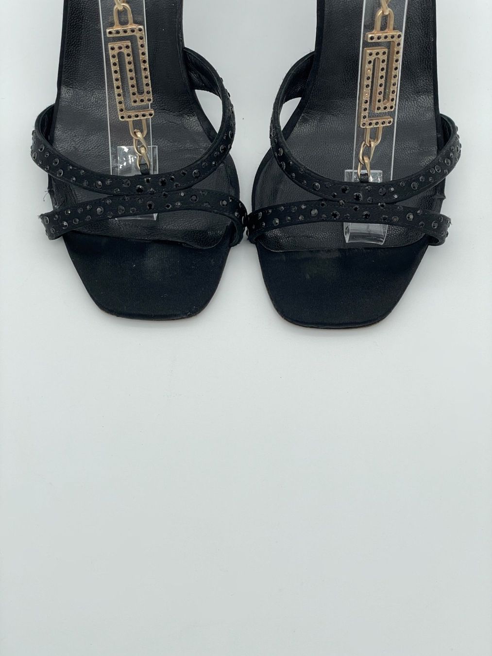 Versace Scarpe da donna: Versace Riemchen Sandale mit Absatz EU 36 Schwarz – Usato da Zürich venduto da shoe_shop 4