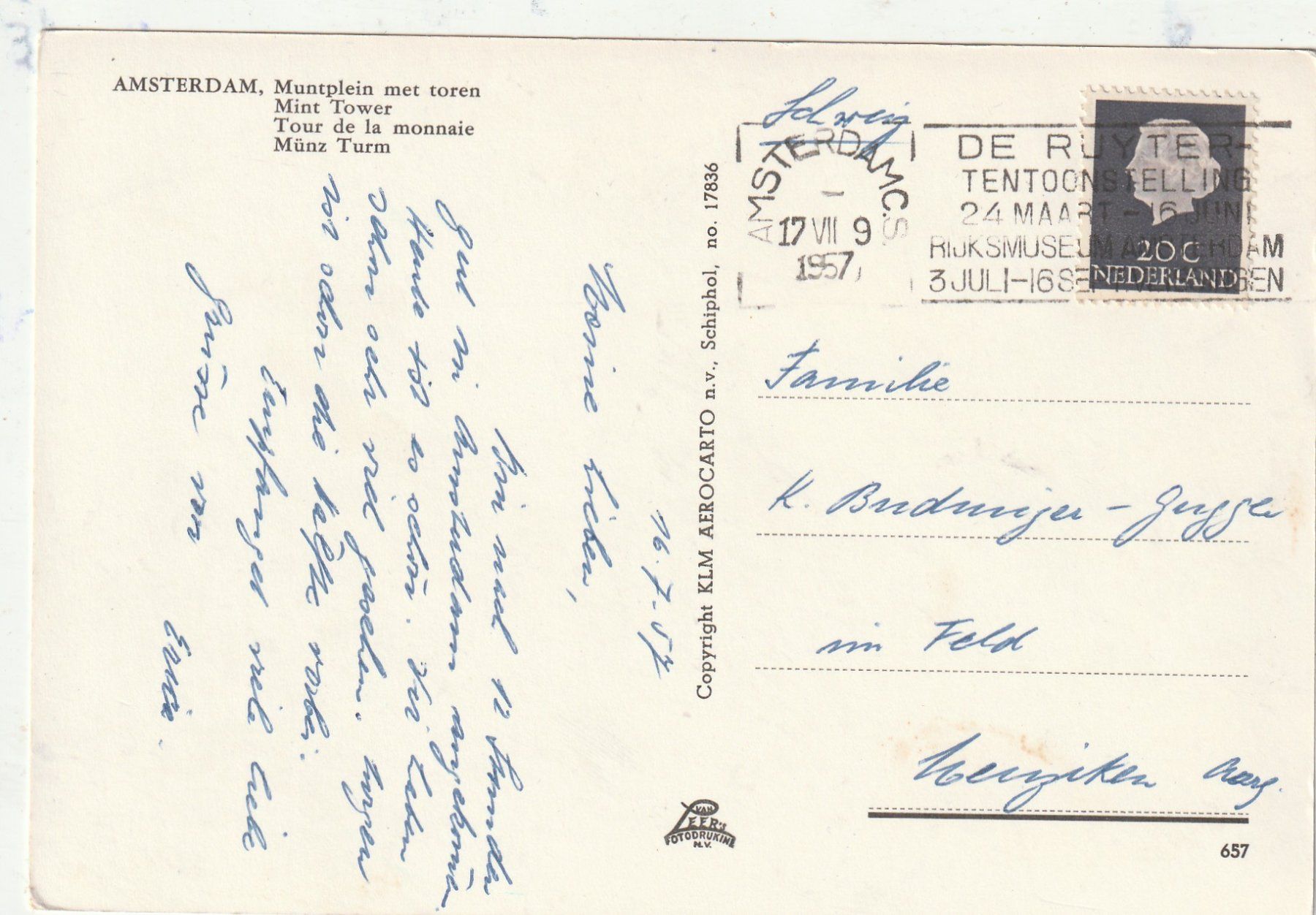 Cartoline postali: Amsterdam – Usato da Lumbrein venduto da made02 1