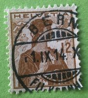  Nr.121  Brustbild der Helvetia mit Schwert GESTEMPELT    