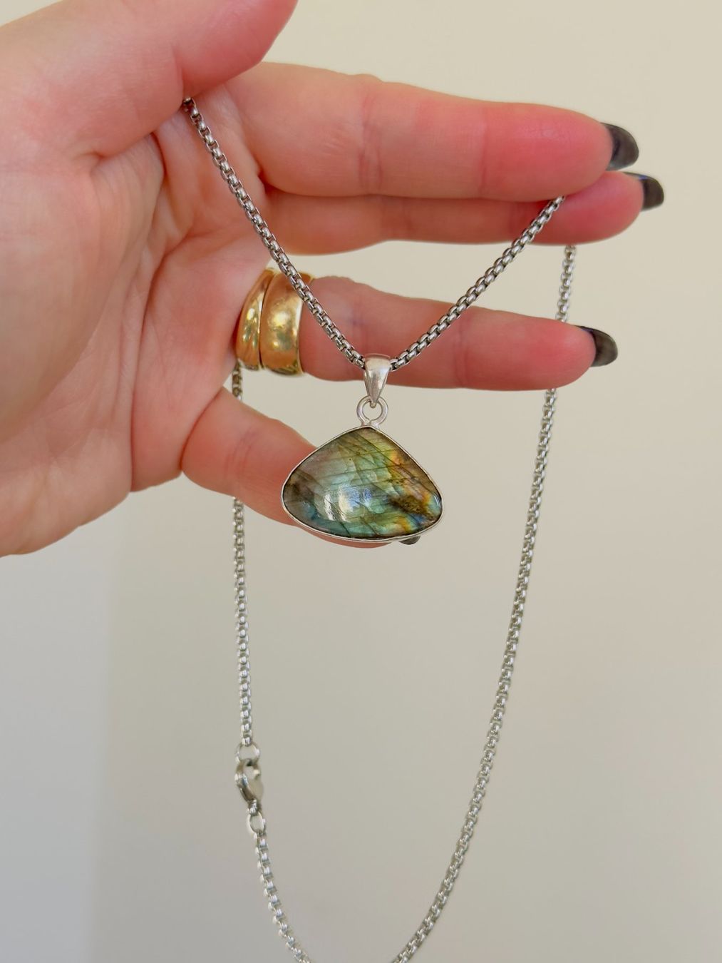 Catenine: Labradorite necklace – Nuovo e nell'imballaggio originale da Genève venduto da AGBERG 3