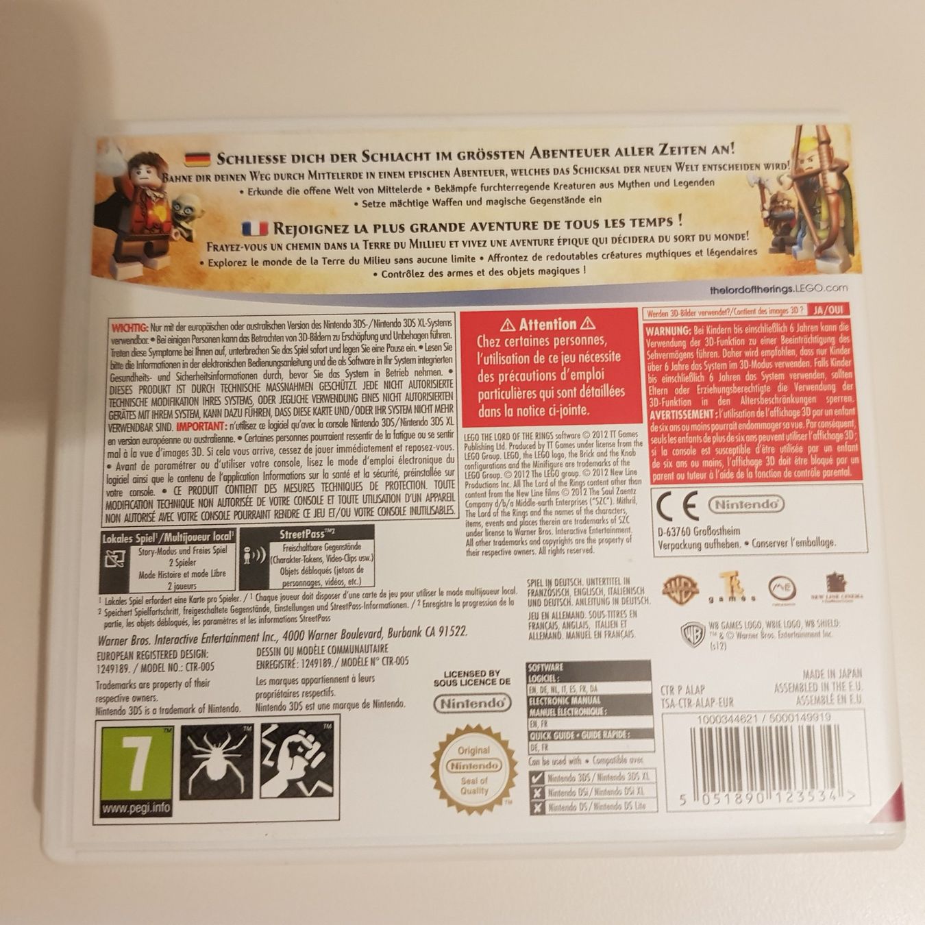 Nintendo Giochi: LEGO Der Herr der Ringe /3DS – Usato da Münchenstein venduto da 2DGames 1