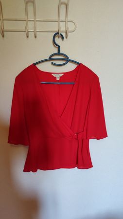 Miss Selfridge Bluse, Rot, Gr. 36, NEU!