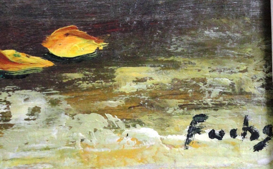 Dipinti: Stillleben mit bunter Blumenkomposition in Vase – Nuovo (secondo la descrizione) da zurich venduto da ARTMYART 2