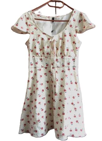 Gr. 36 ZARA süsses Kleid creme Blümchen