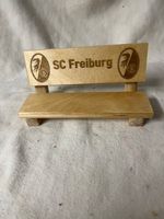 SC Freiburg mini Deko Holzbank Tischdeko aus Holz