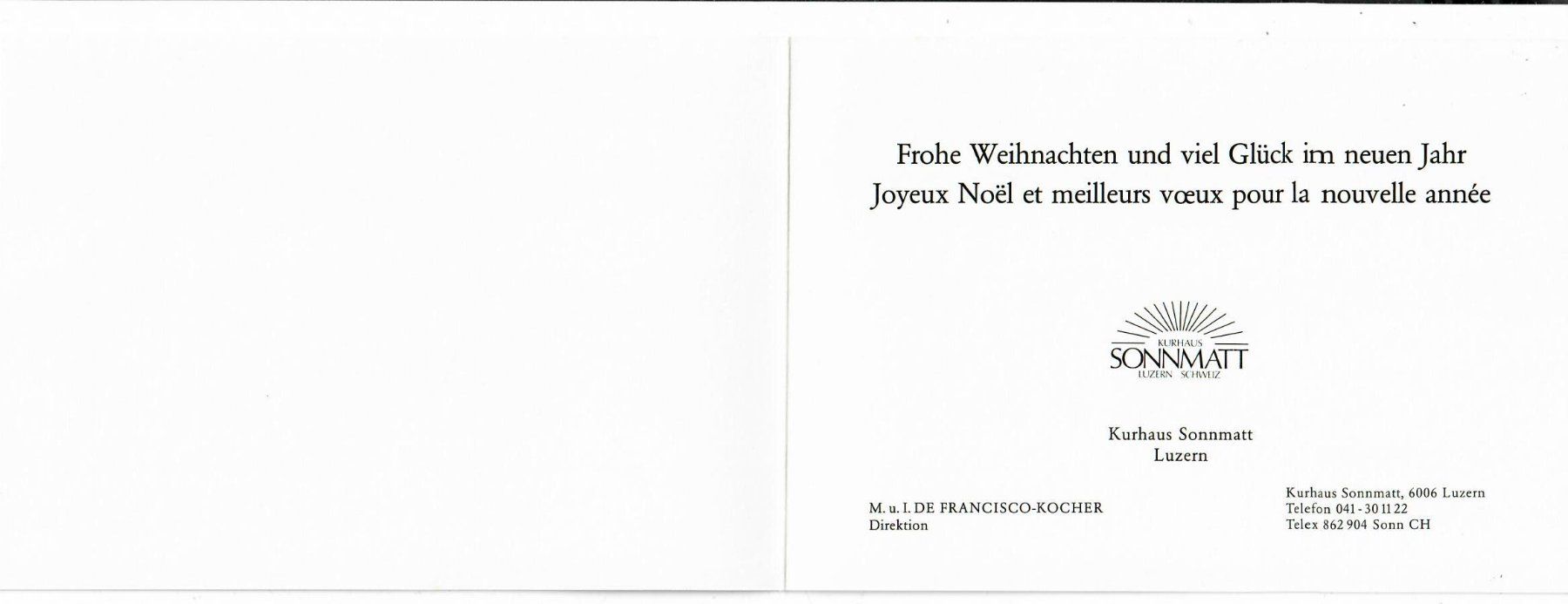 Cartoline postali: Kurhaus Sonnmatt Luzern – Usato da Hochdorf venduto da Ziegel-16 1