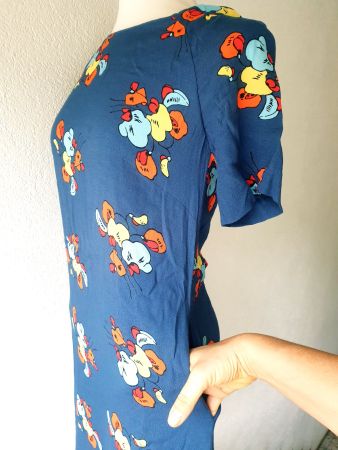 DRESS KLEID EMILY AND FIN S 36 BLAU TUNIKA TOP MIT CARDIGAN