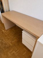 Bureau effet chêne 151 cm