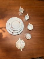 Kaffeeservice Porzellan mit Blumenmuster gebraucht