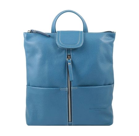Lederrucksack Palermo - Farbe: Blau