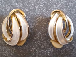 Clipohrringe, goldfarben