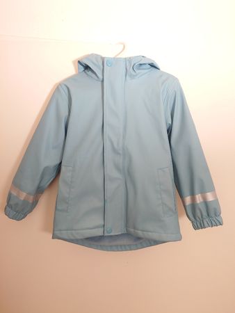 Regenjacke Kids gefüttert blau, Grösse 98/104