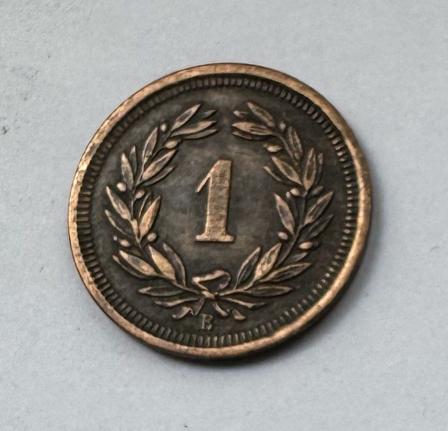 Tutti le monete: 1882 1 Rappen vz+ – Usato da Kirchberg SG venduto da Z-Collection 1