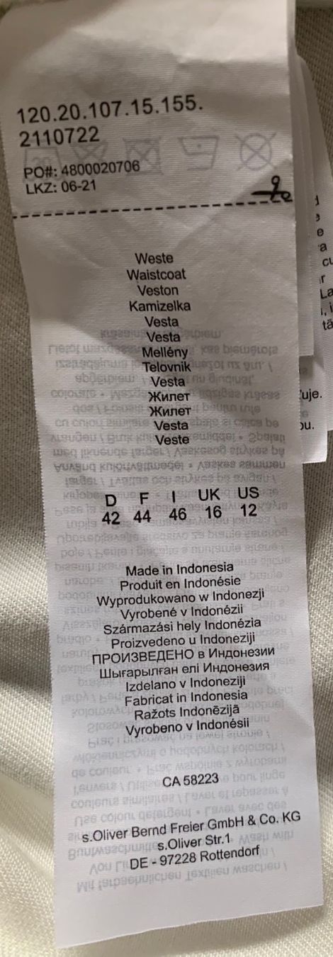 S.Oliver Camicette: S.Oliver Tunika Bluse, weiss, Gr.42 offwhite – Usato da Nussbaumen AG venduto da brigitebardot 6