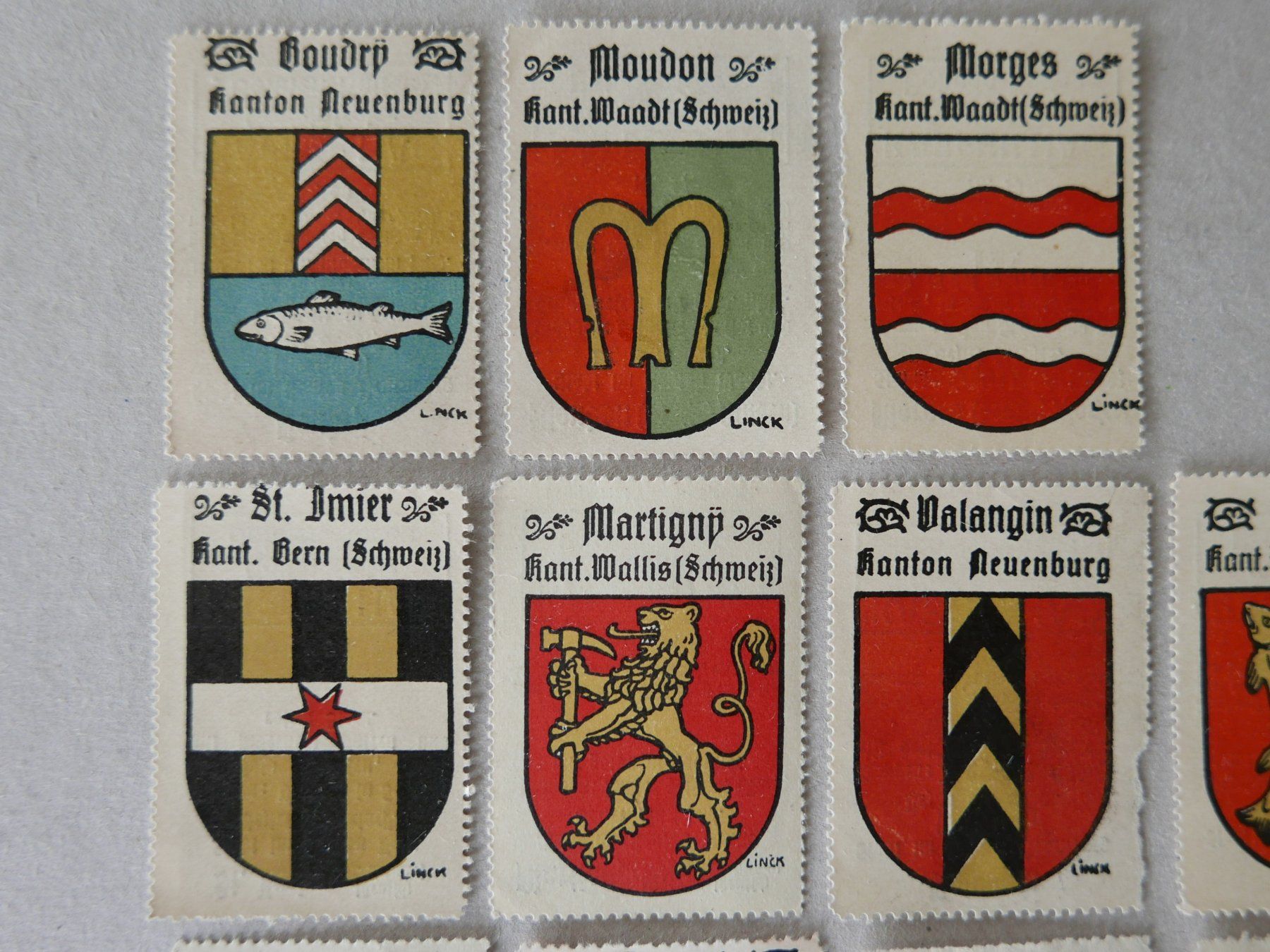 Tutti i francobolli: REKLAMEMARKEN KANTONS- & GEMEINDE-WAPPEN KAFFEE HAG – Usato da Balgach venduto da Zwischenraum 8