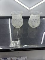 2 Lampenschirme Glas Cloches verre
