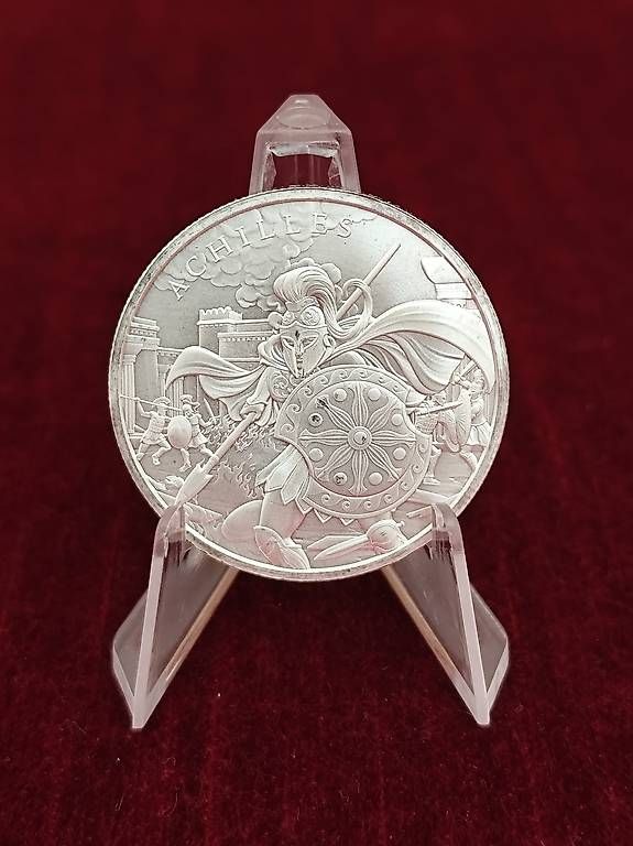 Tutti le monete: 1 OZ Silbermünze Warriors Achilles – Nuovo (secondo la descrizione) da Diepoldsau venduto da Unique-Coins 1