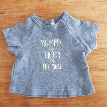 🐸 BABY T-SHIRT 56 MOMMY and DADDY are the BEST