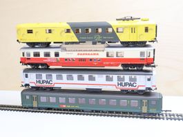 ROCO/Lima 4 x SBB/HUPAC Personenwagen Set - H0 Rarität