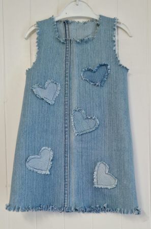 Robe en jeans unique bleu 18 mois